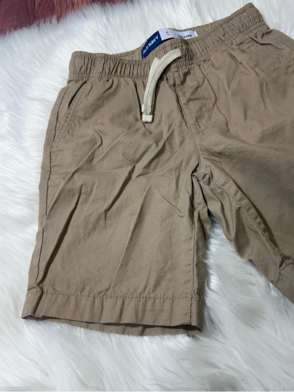 Old Navy Khaki Relaxed Fit Pull On Cotton Shorts -Boys- Size 8 (M) - Picture 5 of 14